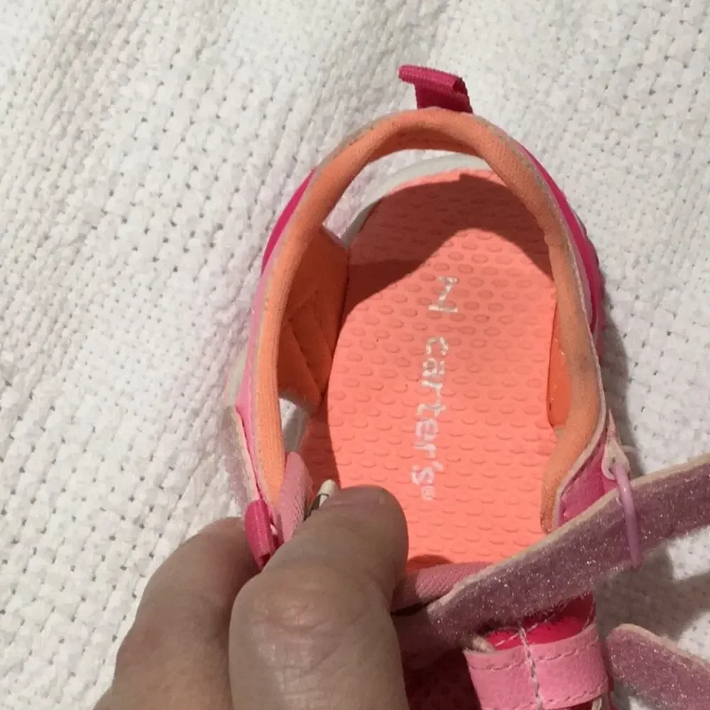 Carters water play shoe in pink worn once 7